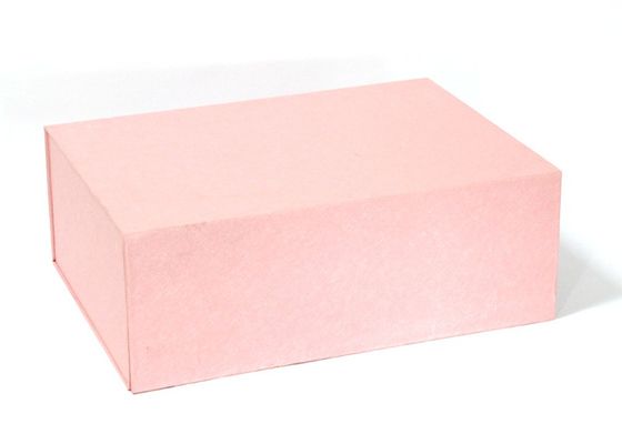 ピンクの長方形の折り畳み式のリサイクルされたペーパー ギフト用の箱